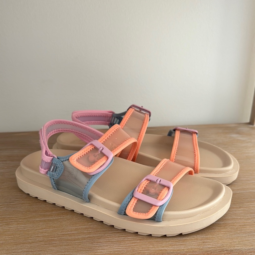 ZARA Kids Sandals in Pink and Orange
